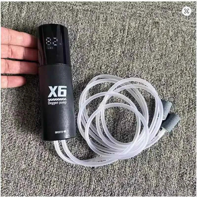 5W USB Rechargeable Oxygen Pump for Outdoor Fishing/Aquarium, Portable Aerator with 48H Runtime for Night Fishing