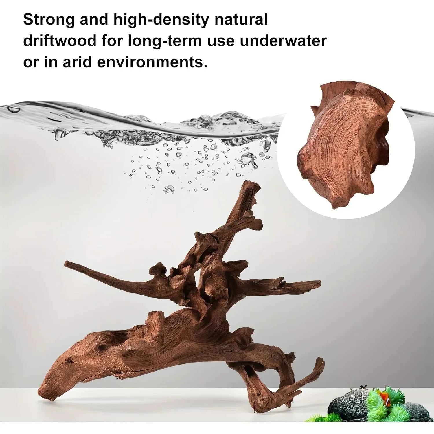Natural Tree Trunk Aquarium Decoration Sunken Wood Landscaping Ornaments Decor Fish Tank Ornament Different Shape