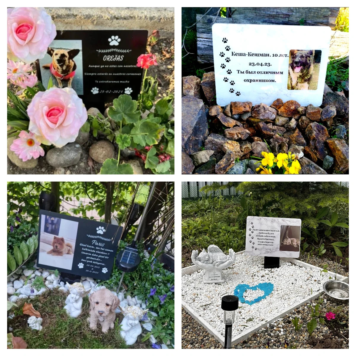 Custom Pet Memorial Garden Stake Acrylic Dog Memorial Sign Cat Garden Sign Pet Grave Markers Personalized Pet Memorial Gift