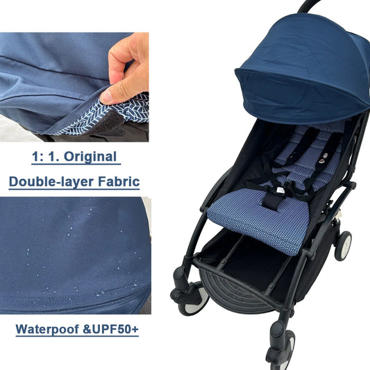MomTan Stroller Replacement Colth Set For YOYO ,YOYO+ ,YOYO2 Strollers , Waterproof Double Lay 1:1 Original Fabric - Play Paws Toys