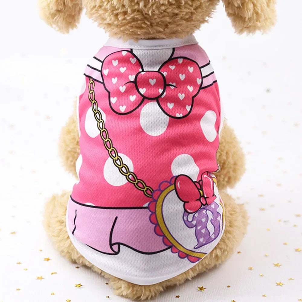 Dog Vest Shirt Sleeveless Doggy Kitty T Shirt Breathable Pet Cat Apparel Tank Top Puppy Sweatshirt Clothes for Small Medium Dogs