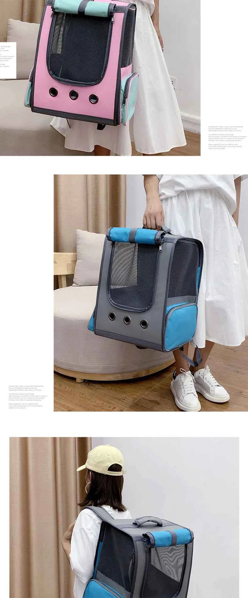Breathable Pet Carrier Backpack for Cat and Dog, Astronaut Space Capsule, Window Transport Carrying Bag, High Quality