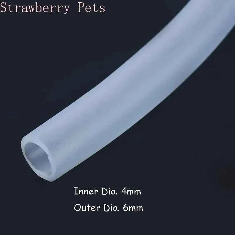 4*6mm Silicon Aquarium 1m/3m/5m/10m Oxygen Pump Hose Air Bubble Stone Aquarium Fish Tank Pond Pump Tube Food Grade Material