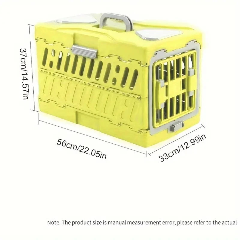 Portable Pp Material Outdoor Pet Cage, Foldable Durable PetTravel Carriers Dog Cage Large Cat Carrier Hard - Play Paws Toys