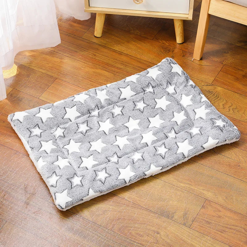 Thickened Comfortable Warm Small Cat Sleeping Cushion Skin-friendly Cute Winter Medium Dog Sofa Mat for Puppy Bed Accessories - Play Paws Toys