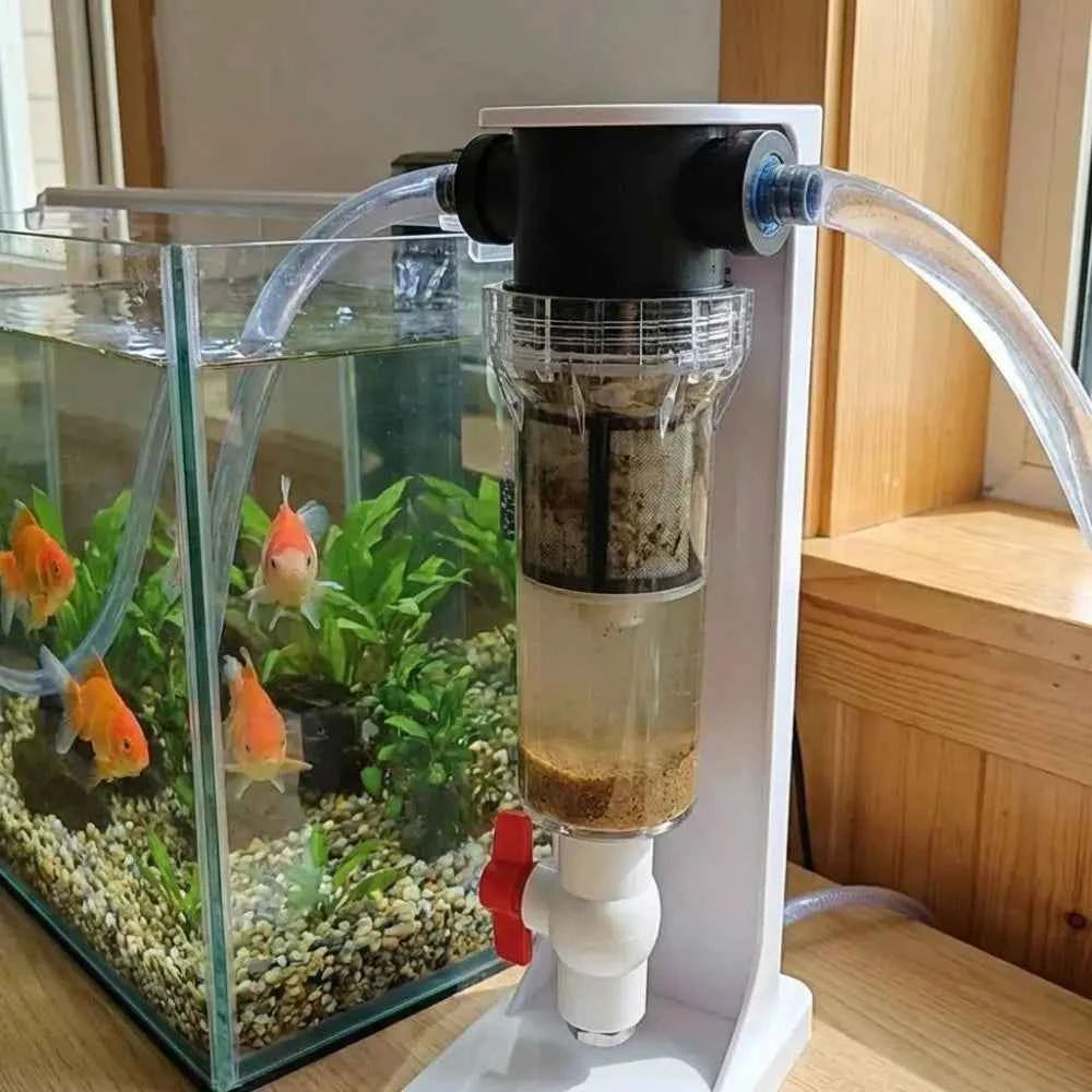 1/2 3/4 Female Thread Aquarium Feces Separator Precision Filtration Efficient Separation Fish Waste Collector High Flow Rate