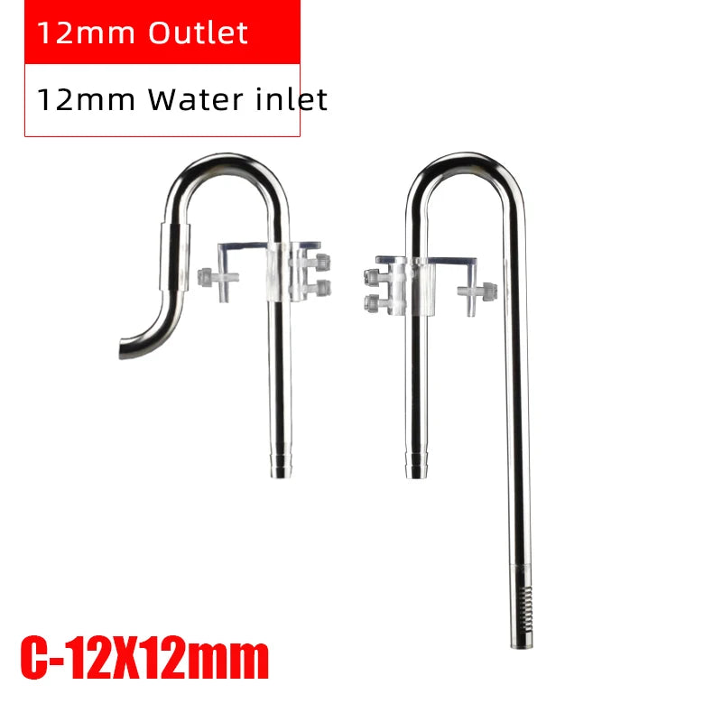 ZRDRAquarium Filter Stainless Steel External Filter Accessories Inlet and Outlet Water Remove Oil Film Lily Tube Aquarium filter