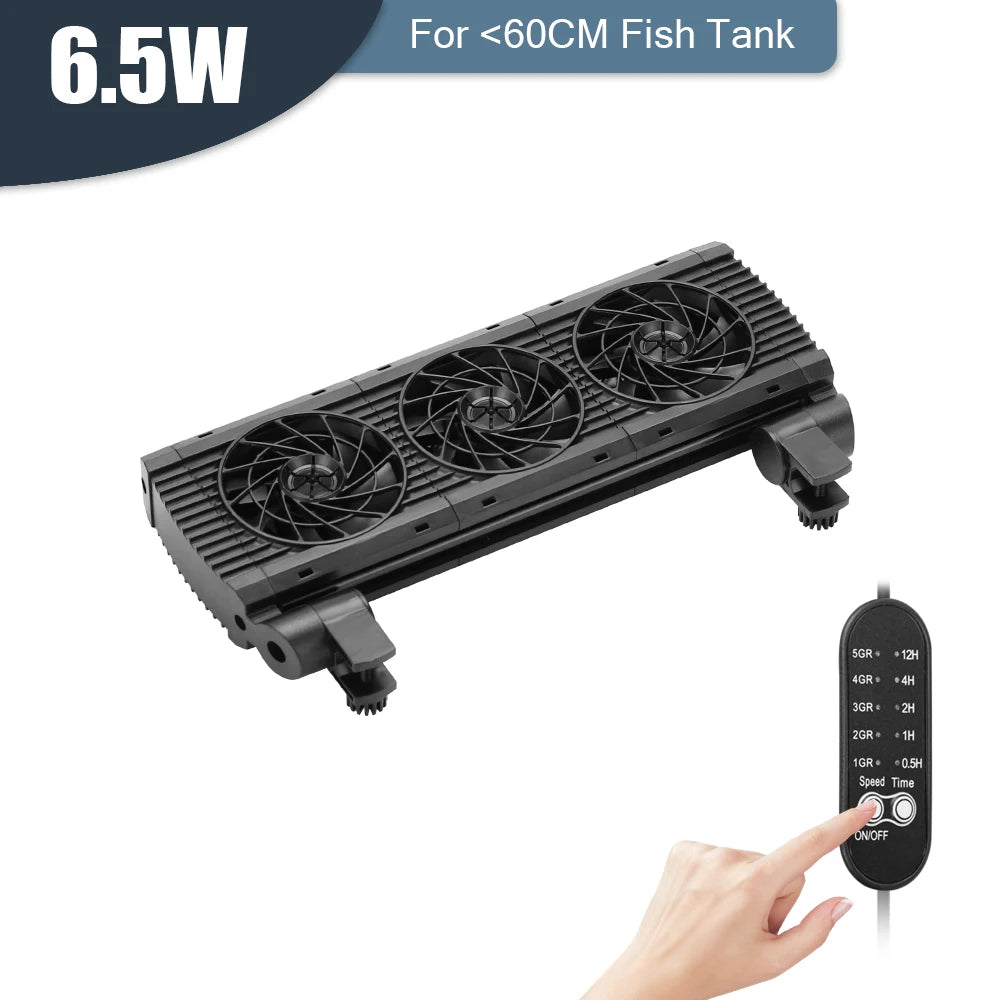 Fish Tank Fan Adjustable 8 Variable Speed Aquarium Cooling Fan Fish Tank Fit For 15mm tank thickness