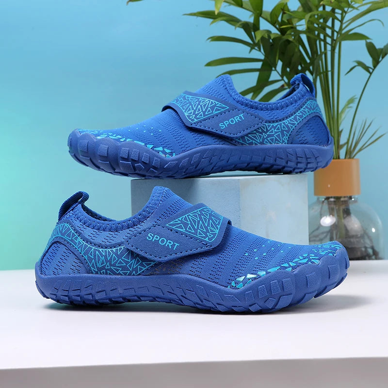 New KID's Summer Wading Shoes Parent-Child Vacation Beach Swimming Shoes Student Quick Drying Beach Game Shoes Aqua Shoes 29-38#