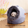 KEMORELA Striped Long-Haired Portable Bed And Comfortable Cat Bed Plush And Safe Indoor Pet HouseSuitable For Cats And Dogs - Play Paws Toys