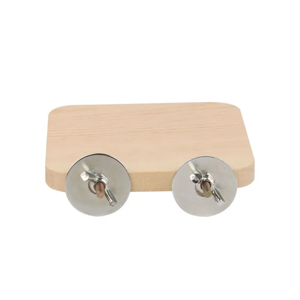 Wood Square Stand Platform Cage Board Hamster Chinchilla Pet Springboard Hamster Branch Perches for Bird Cage Toys