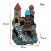 New Resin Artificial Fish Tank Ancient Castle Decoration Aquarium Rock Cave Building Decoration Aquatic Landscaping Ornament