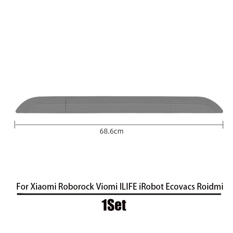 Anti-Slip Threshold Door Step Ramp Kit for inteligent Robot Vacuum Cleaner Lightweight TPE Ramp for Wheelchairs