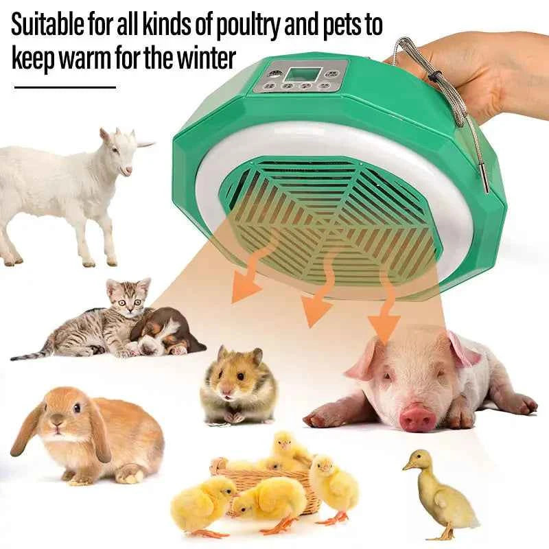 Pet Intelligent Heating Lamp Farm Poultry Temperature Control Lamp Air Warming Heating Cow Chicken Dog Brooding Incubator 220V