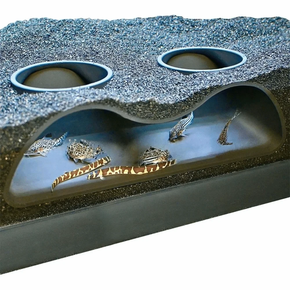 Funny 3D Printing Fish Tank Underground Cave Rest Safe Betta Cave Fish Nest Leisure Cave Fish Tank Decorations