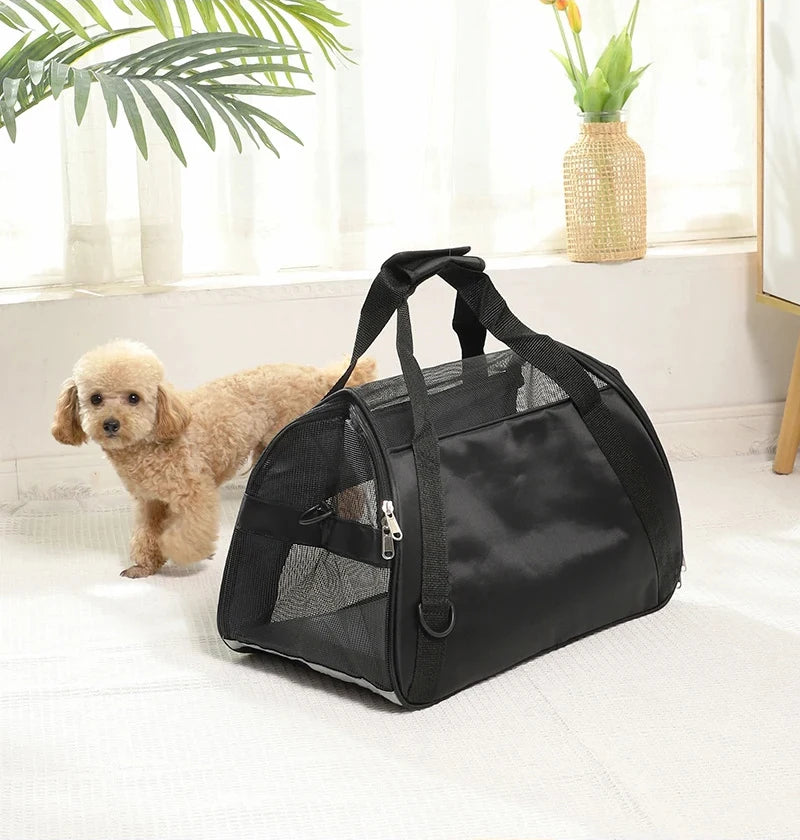 Cat Bags Portable Dog Carrier Bag Mesh Breathable Foldable Cats Carrier Bag Travel Breathable Transport Handbag - Play Paws Toys