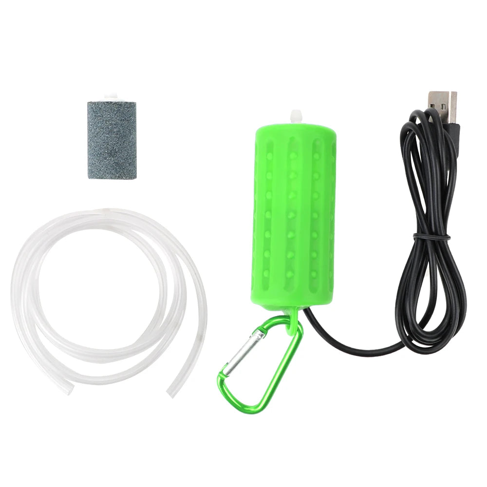 Fish Tank Accessories Mini USB Aquatic Terrarium Filter Mute Energy Saving Supplies Aquarium Fish Tank Oxygen Air Pump Portable