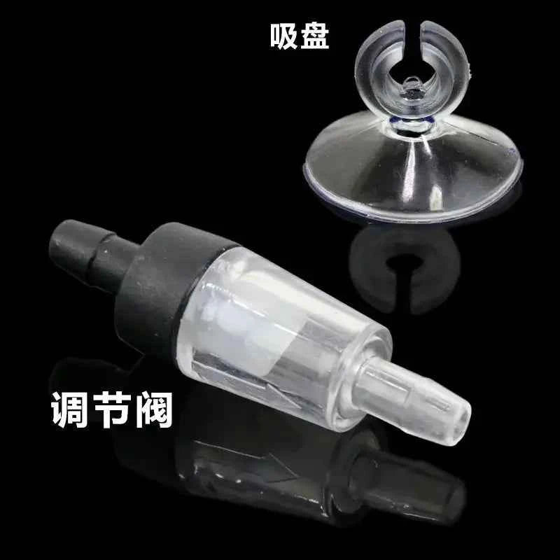 10pcs Aquarium Accessories Fish Tank Air Pump Air Hose Check Valve Three-way Diverter Valve Regulating Valve Bubble Stone