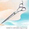 Fenice 6.5/7.0 inch High-end JP440C Alloy Steel Diamond Screw Grooming for Dogs Scissors Shears Kit for Dog Groomers