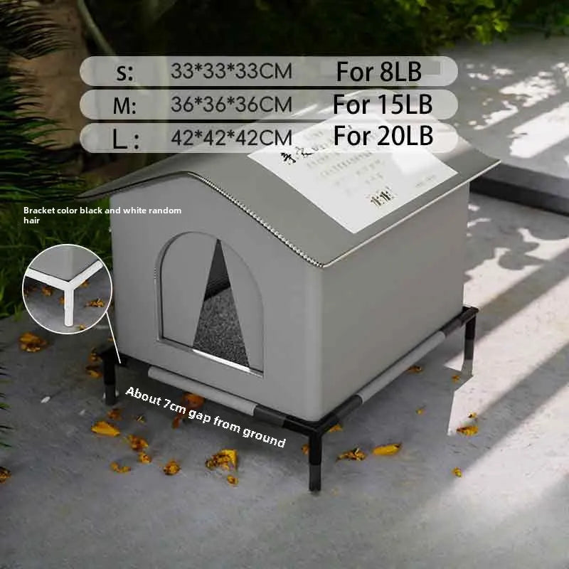 Stray Cat dog House Waterproof Outdoor Winter Warm Pet Cave Sleeping Beds Home Foldable Washable for Small Dog Puppy Supplies - Play Paws Toys