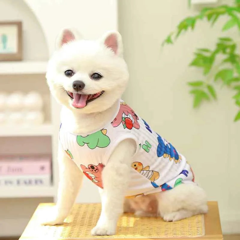 Wholesale XS-8XL Dog Vest Spring Summer Clothing Big Dog Golden Retriever Costume Bichon Cat Pet Clothes Supplies Dog Clothes
