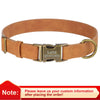 Personalized Anti-lost Dog Collar Custom Dog ID Tag Collars Soft PU Leather Pet Collars Free Engraved Metal Buckle For Bulldog - Play Paws Toys