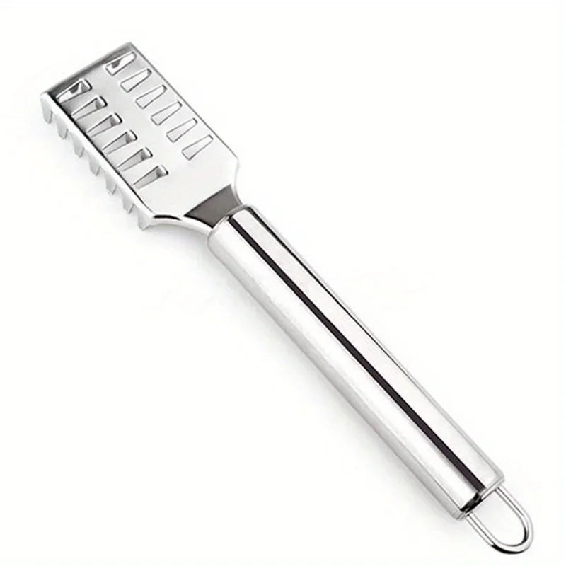 Fish Scaler Stainless Steel, Premium Fish Scale Remover Integrated Casting, Duty Sawtooth Fish Descaler Tool, Fishes Scaler Tool