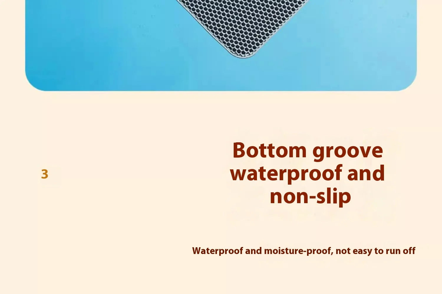 Extra Large Cat Litter Mat Heavy Duty Waterproof 2 Layer Non Slip Washable Pet Floor Protector Litter Box Sand Stopper - Play Paws Toys