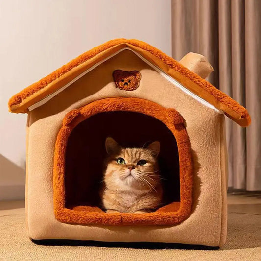 Thickened Pet Warm House Cat And Dog House Winter Warm Universal For All Seasons Detachable And Washable Cute New Comfortable - Play Paws Toys