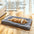 Oversized Plush Dog Cat Bed Sofa Crate Pad Ultra Soft Polyester Pet Mat for All Size Cats Dogs Adorable Rectangle Couch