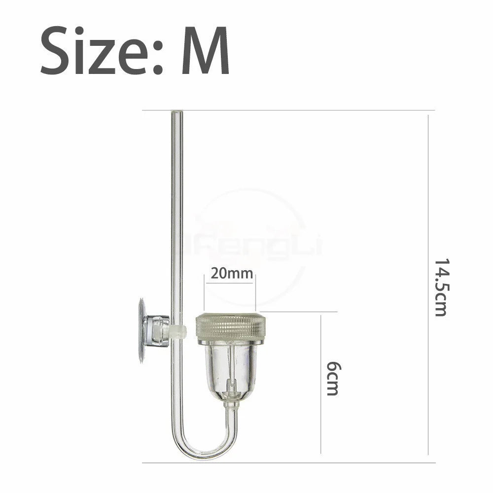 Aquarium CO2 Diffuser With Bubble Counter Twinstar Style Atomizer Acrylic Fish Tank Aquatic Plants Accessories Supplies Sprayer