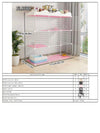 Cat Cage for Home Use, Indoor Pet Cat Large Space, Luxurious Small Cat House, Three-Story Multi-Cat Portable Assembly Empty Cage - Play Paws Toys