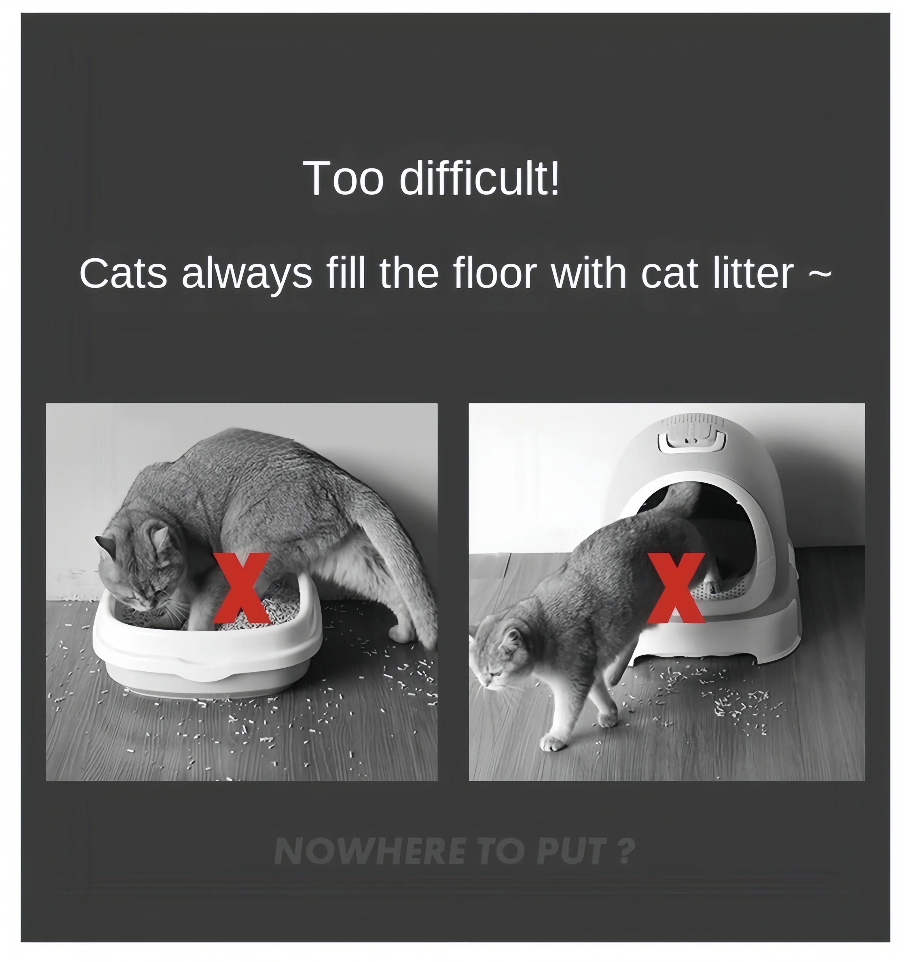 Cat Litter Mat Waterproof Double Layer Pet Litter Box Mat Pet Toilet Cat Mat Nonslip Sand Cat Washable Mat Pet Clean - Play Paws Toys