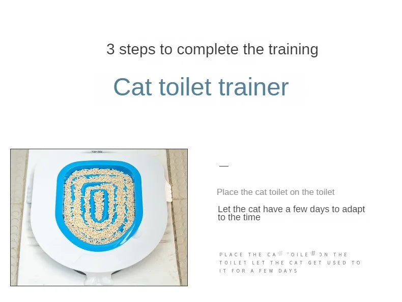 Reusable Plastic Toilet Training Kit for Cats, Toilet Trainer, Toilet for Puppy, Cat Litter Mat, Cleaning Product, Best