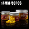 50PCS Floating Corn Soft Lure TPE Corn Flavor Float Fishing Bead Silicone Soft Baits Crankbaits Topwater Lures for Carp Fishing