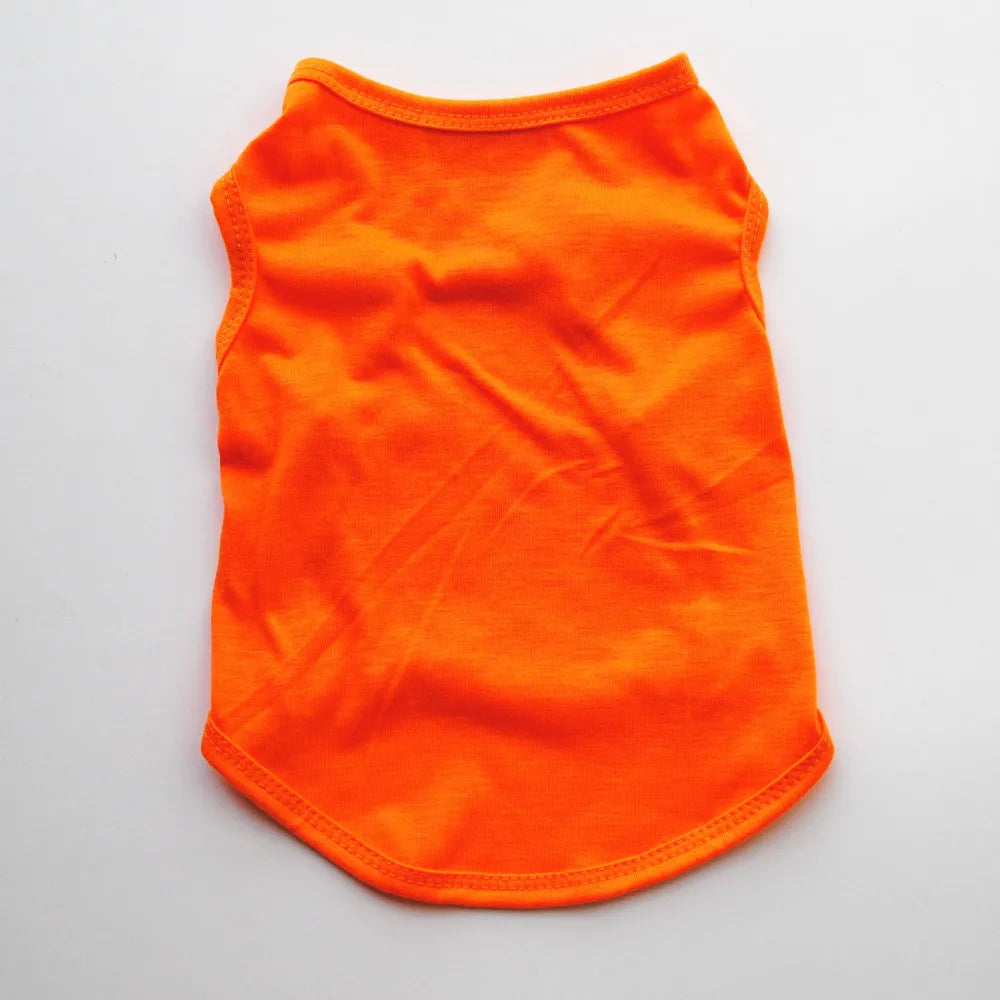 100% Cotton Pet Clothes Cool Cat SECURITY Costume for Cats Small Dogs Spring & Summer Puppy Kitty Cat Vest Top T Shirt Clothing