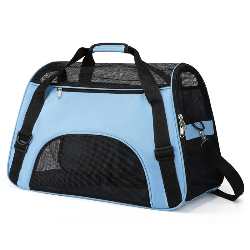Cat Bags Portable Dog Carrier Bag Mesh Breathable Pet Puppy Travel Bags for Small Dogs Foldable Cats Handbag Bag Transport Bag - Play Paws Toys