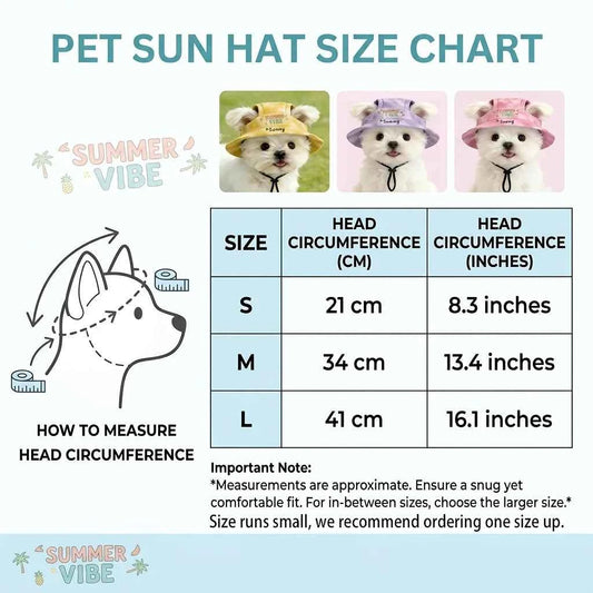 Customizable Pet Sun Hats with Name, Ear-exposed Sun Protection Hats for Dogs in Summer, Cute Bucket Hats for Small Dogs and Cats. Available in 4 colors, ideal pet accessories for outdoor photography.