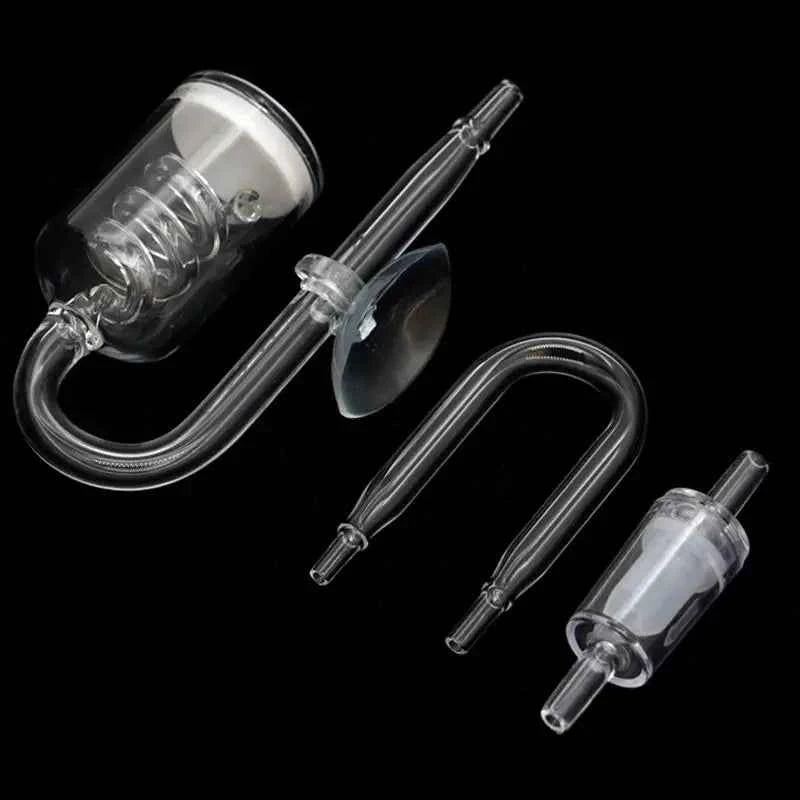 Glass/Acrylic Co2 Diffuser Aquarium Spiral Carbon Dioxide Atomizer Diffuser with Suction Cup for Aquarium Fish Tank Accessories