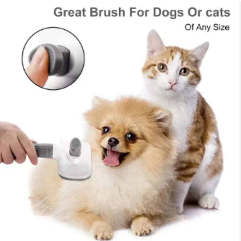 Pet Hair Remover Brush for Dogs And Cats Long Hair Grooming Comb Bath Cleaning Brush Essential Pet Supplies