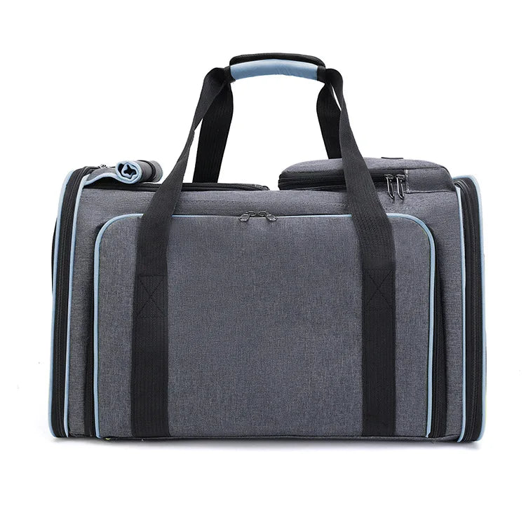 Cat Bag Foldable Large Capacity Cat Outdoor Car Expansion Portable Pet Handbag Breathable Diagonal Cross Bag for Cats and Dogs - Play Paws Toys