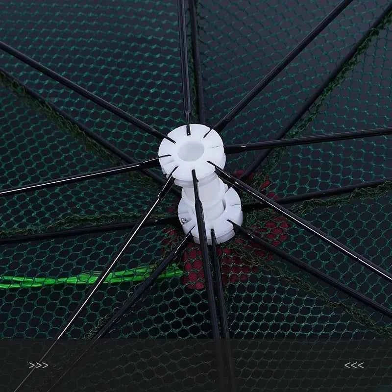 Automatic Multi-specification Fishing Net Umbrella Round Thickened Skeleton Folding Fishing Net Fishing Gear Fishing Accessories