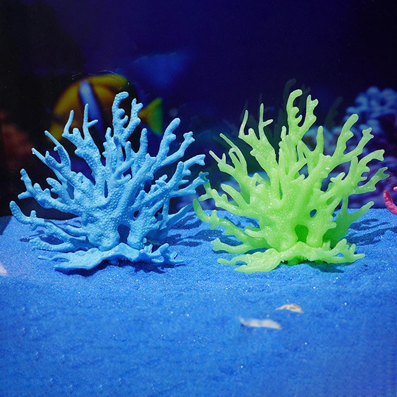 Mini Fish Tank Decorartion Resin Simulation Coral Micro Landscape Fish Tank Starfish Aquarium Decor Ornaments Plants Accessories