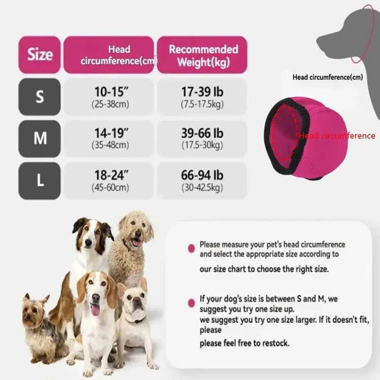 Noise Reduction Dog Ear Covers Hearing Protection Anti-noise Dog Calming Earmuff Waterproof Adjustable Pet Ear Muffs