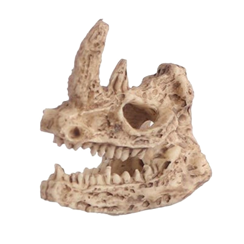 DIY Aquarium Fish  Artificial  Skull Animal Ornament Landscape Decors