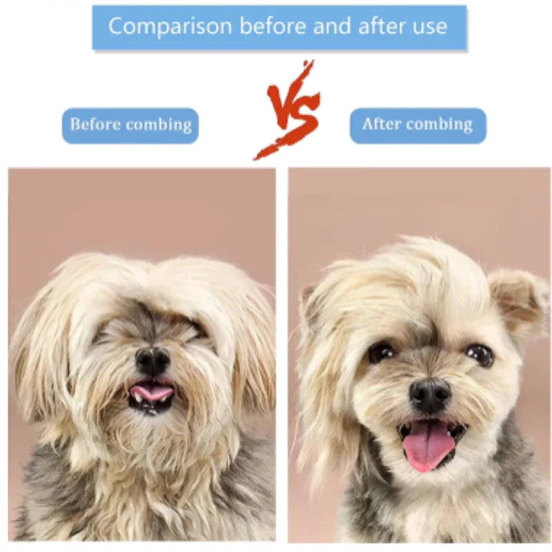 Pet Hair Remover Brush for Dogs And Cats Long Hair Grooming Comb Bath Cleaning Brush Essential Pet Supplies