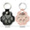 Memorial Leather Pet Hair Storage Bag Cat Paw Keychain Kitten Souvenir Fur Container Pendant Portable Handmade Key Accessories