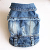 XS-2XL Denim Dog Clothes Cowboy Pet Dog Coat Puppy Clothing For Small Dogs Jeans Jacket Dog Vest Coat Puppy Outfits Cat Clothes