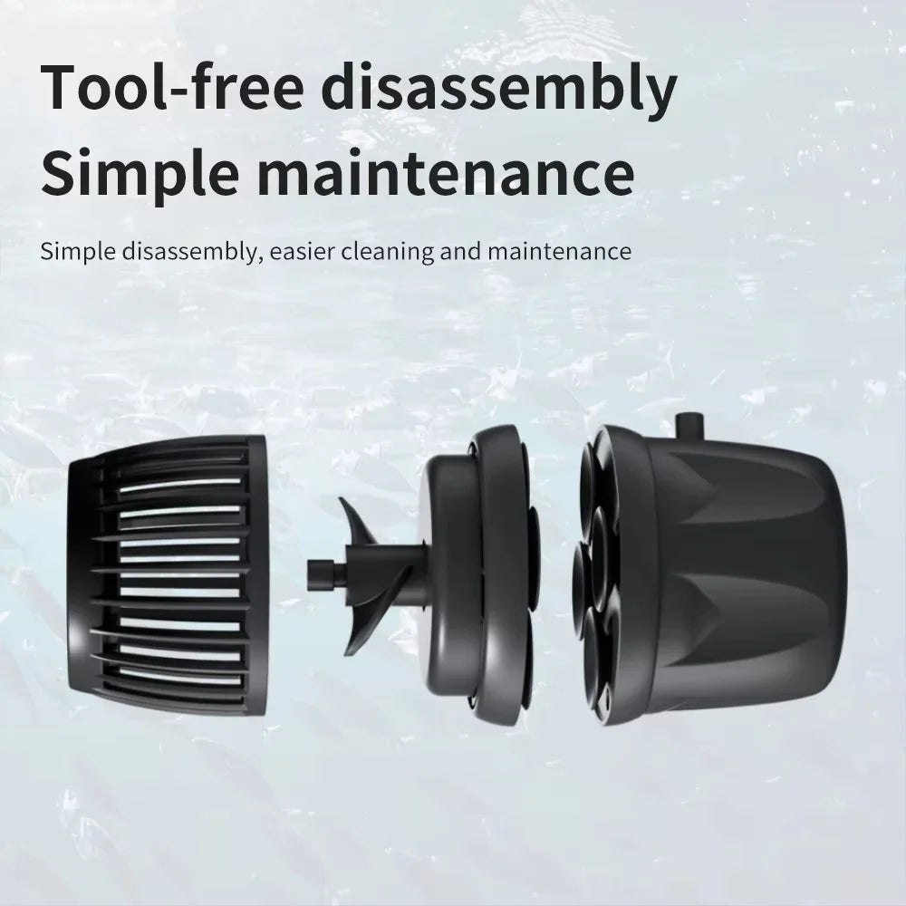 Jebao Jecod New Smart Bluetooth App Control Cordless Freshwater Saltwater Fish Tank DMP-10/20/30/40 Aquarium Wavemaker Pump