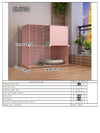 Cat Cage for Home Use, Indoor Free Space Cat House, Cat Shelter, Cat Nest, Pet Cage, Three-Story Small Cat Villa - Play Paws Toys